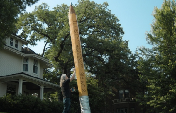 A Short Documentary About A Giant Pencil